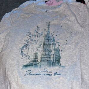 Disney Princess Castle Gray T-Shirt